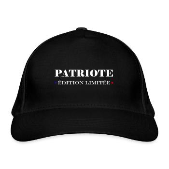 Patriot - Bio-Baseballkappe - Schwarz - Vorne