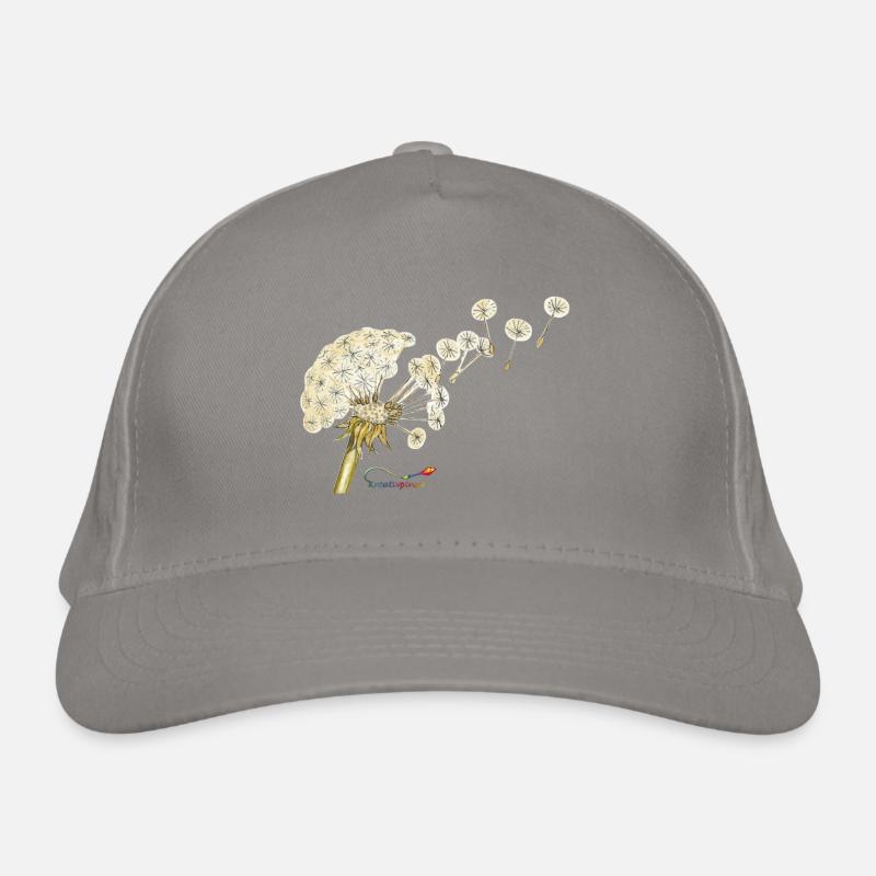 Pusteblume – Dandelion at fruiting time Organic Baseball Cap