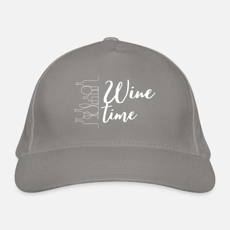 Wine time design moderne Casquette classique bio