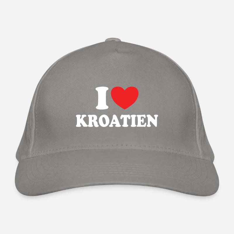 Ich liebe Kroatien Bio-Baseballkappe