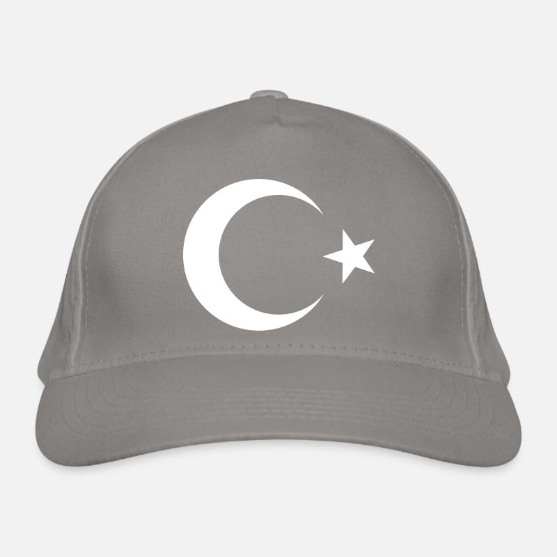 Turkish flag black Organic Baseball Cap