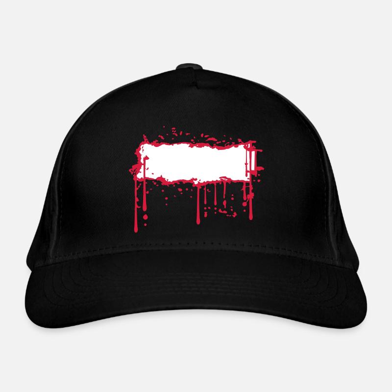 Bouclier sang cadre cadre texte nom cri Casquette classique bio