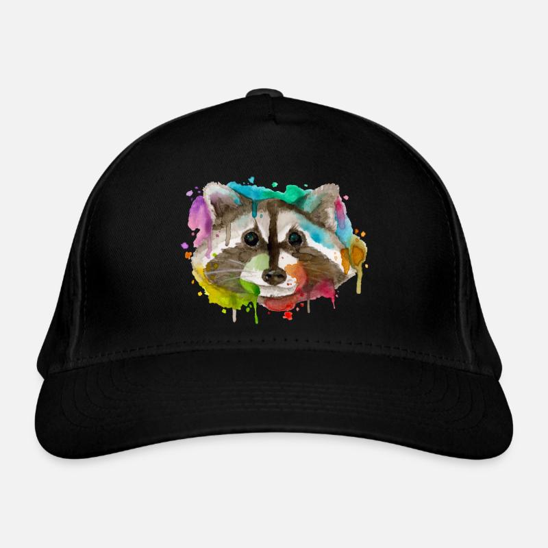 Waschbär Bio-Baseballkappe