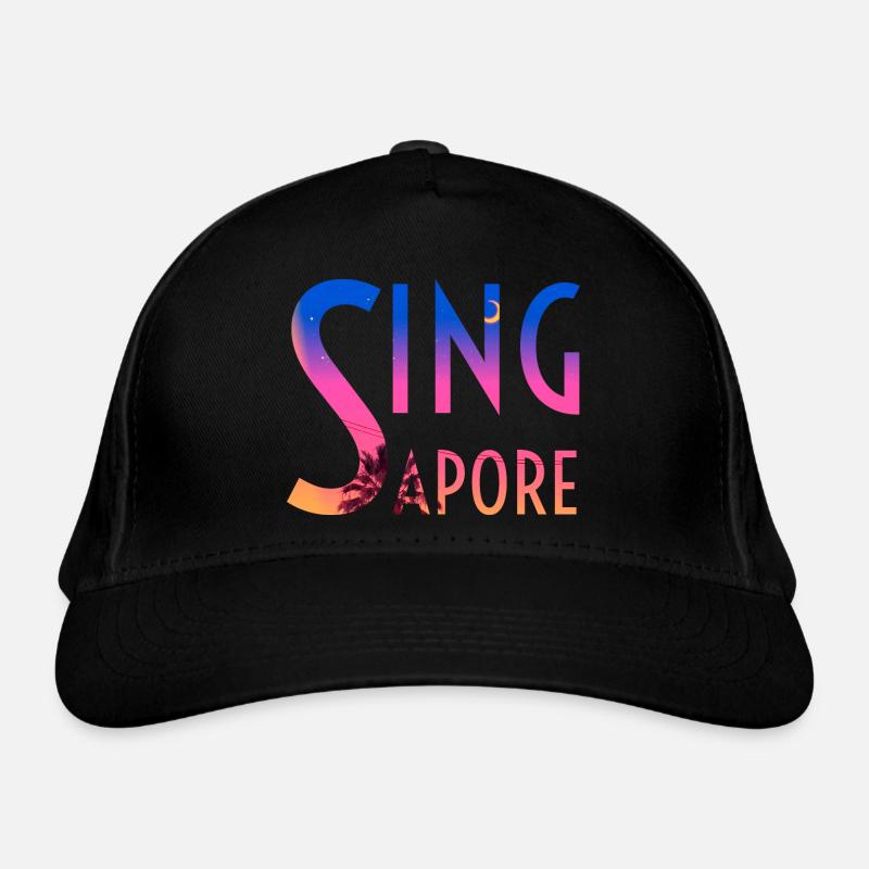 Singapore Organic Baseball Cap