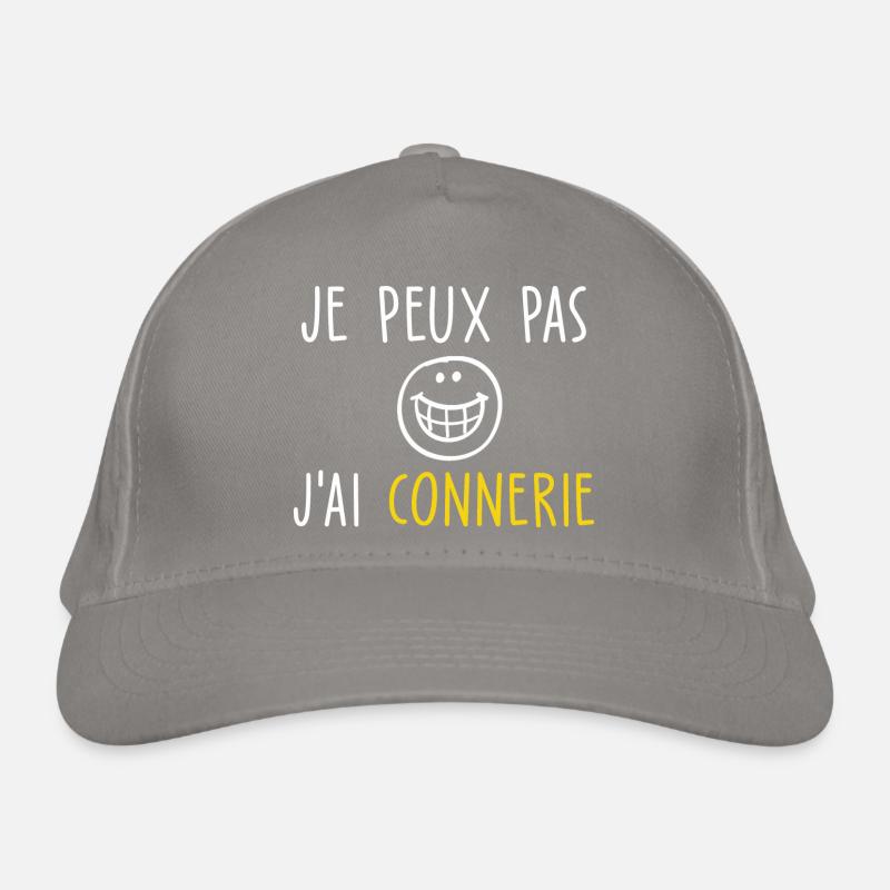 je peux pas j ai connerie Casquette classique bio