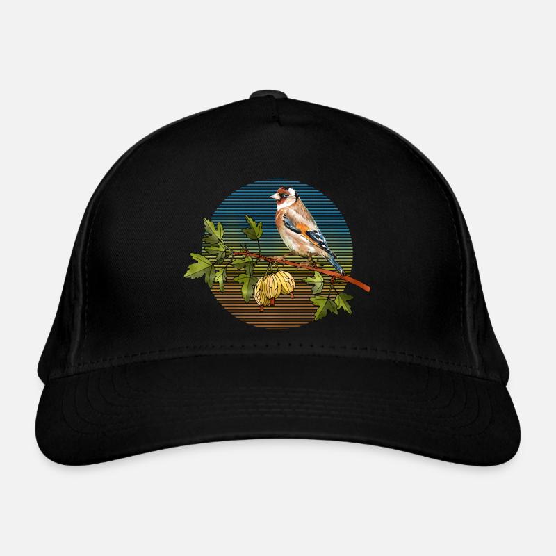 Bunter Vogel Bio-Baseballkappe