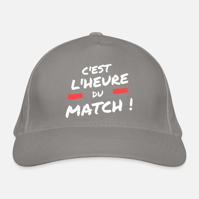 C'est l'heure du match ! Casquette classique bio