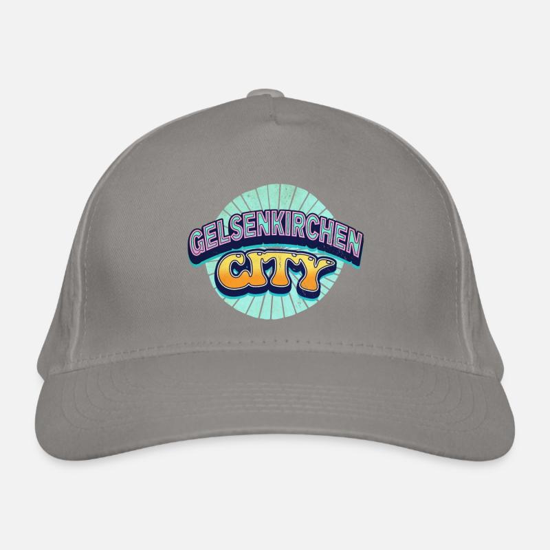 Gelsenkirchen Germany Font Pop Art Comic Organic Baseball Cap