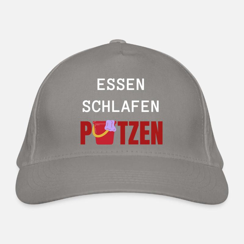 ESSEN SCHLAFEN PUTZEN Bio-Baseballkappe