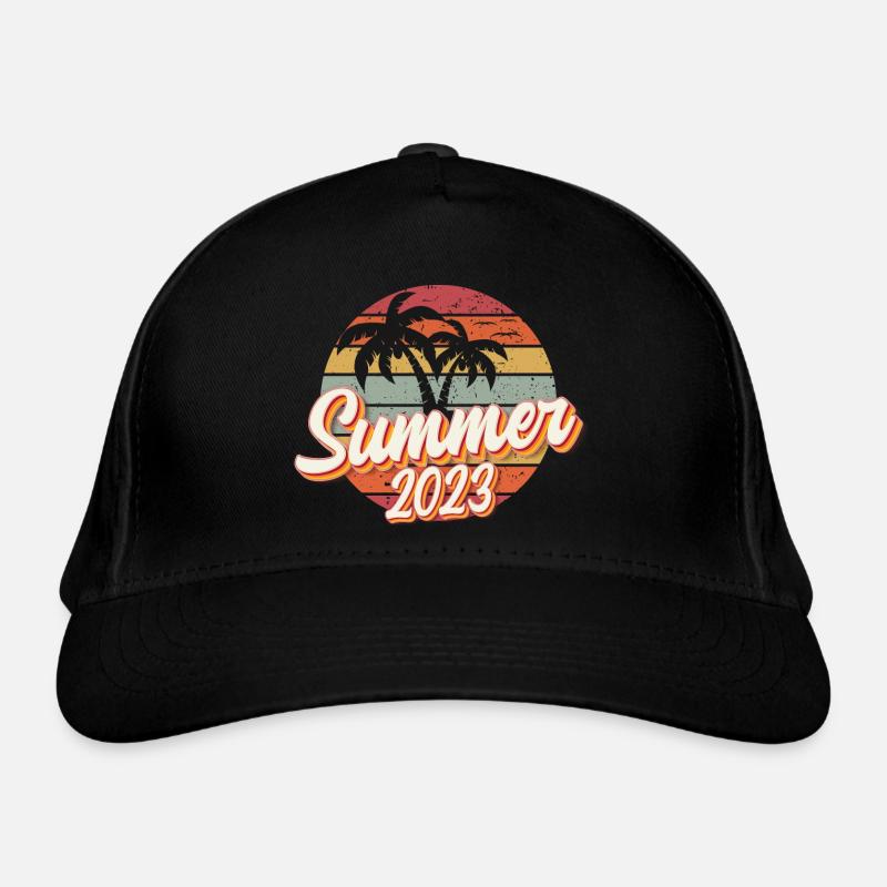 Summer 2023 Palm Trees Beach| Summer Vacation Organic Baseball Cap