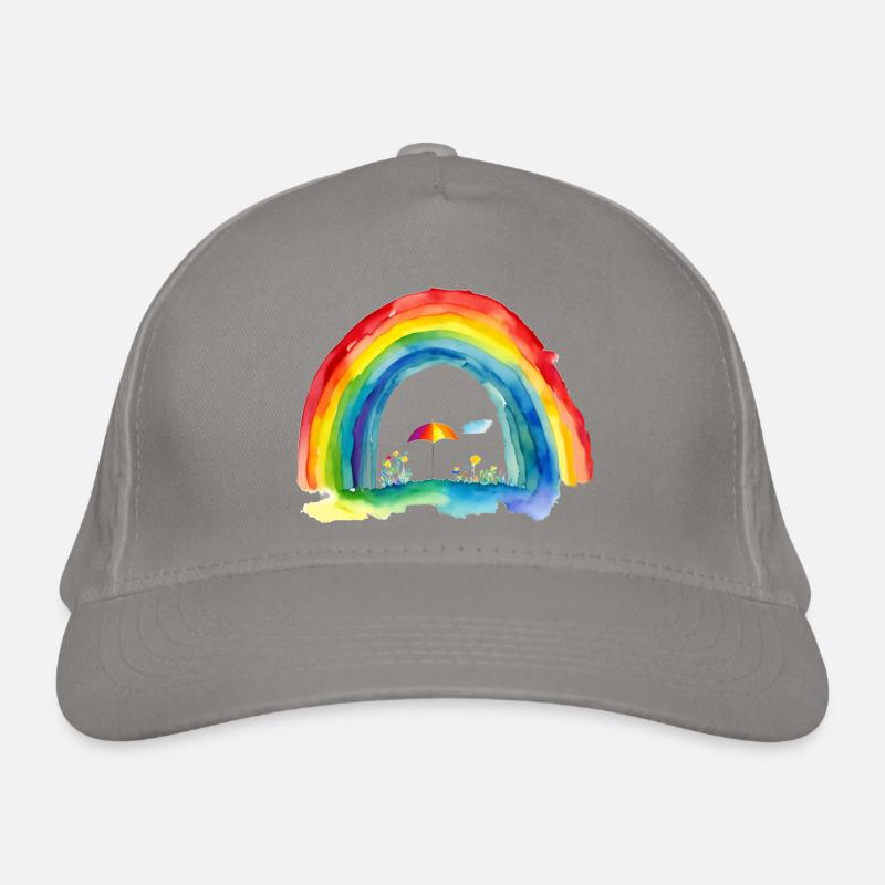 Regenbogen Bio-Baseballkappe