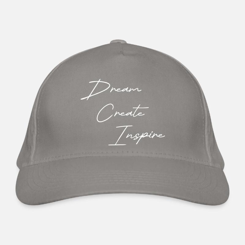 Dream Create Inspire blanc Casquette classique bio