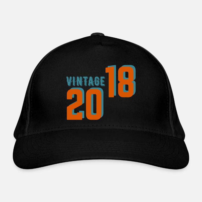 Vintage rétro 2018 Casquette classique bio