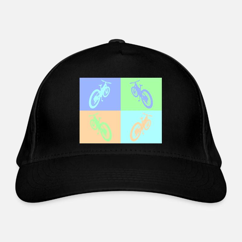 MTB Pop Art pastel Bio-Baseballkappe