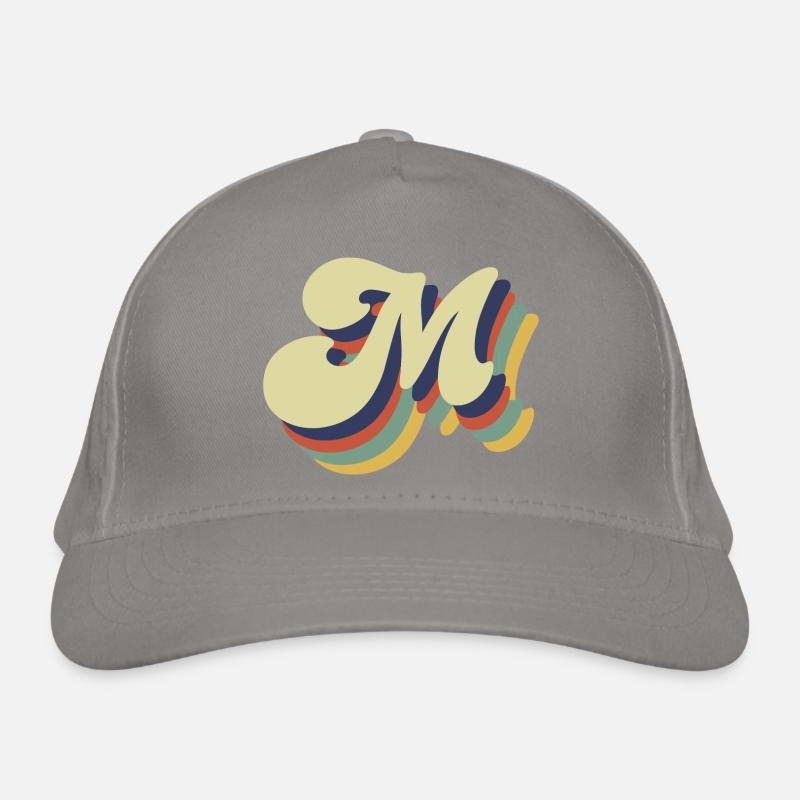 Retro M Buchstabe Bio-Baseballkappe