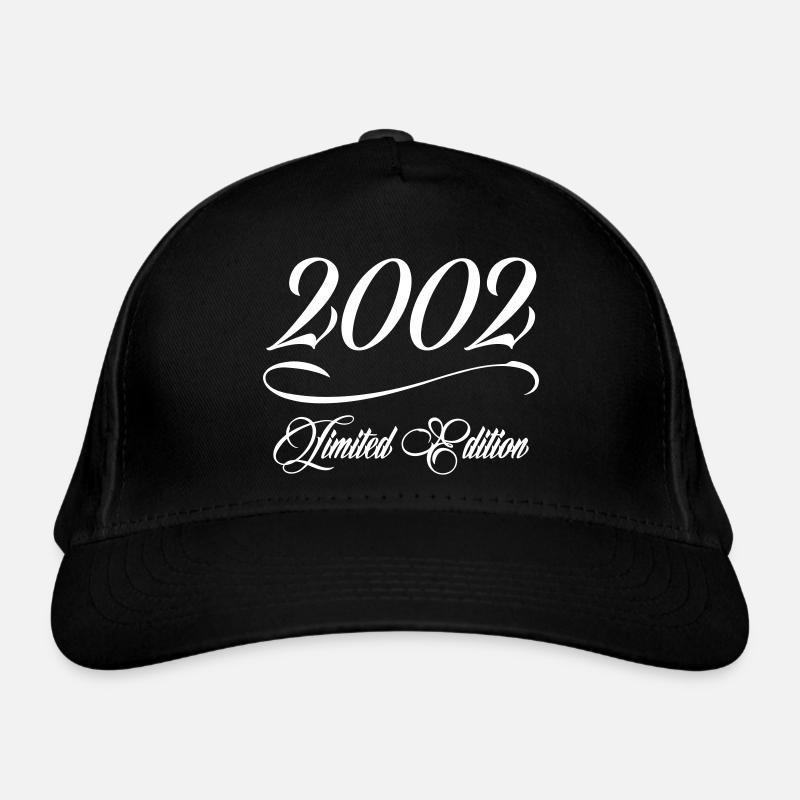Limited Edition 2002 - Birthday 2002 - Organic Baseball Cap - black
