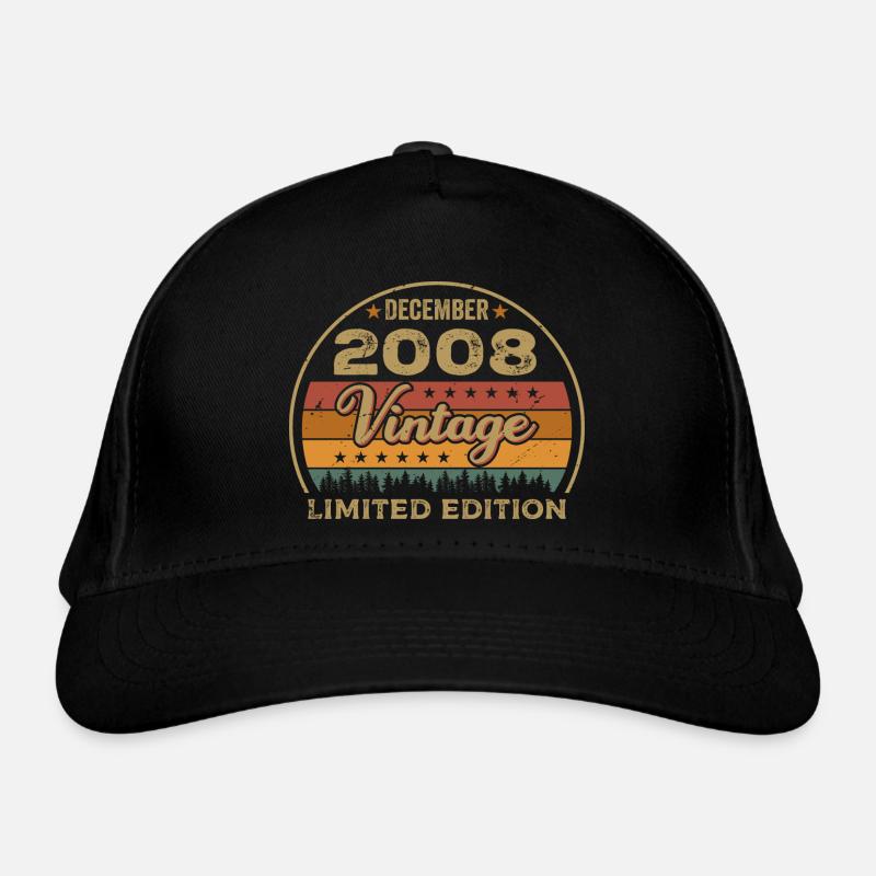 Anniversaire Décembre 2008 Cadeau Décembre 2008 Casquette classique bio