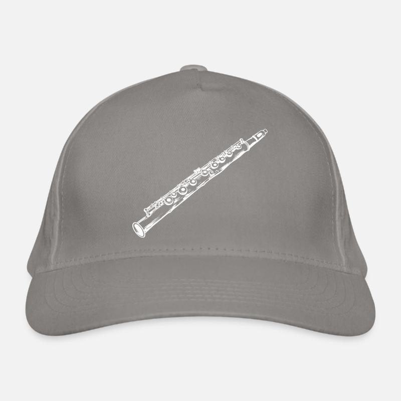 Flöte Zeichnung Bio-Baseballkappe