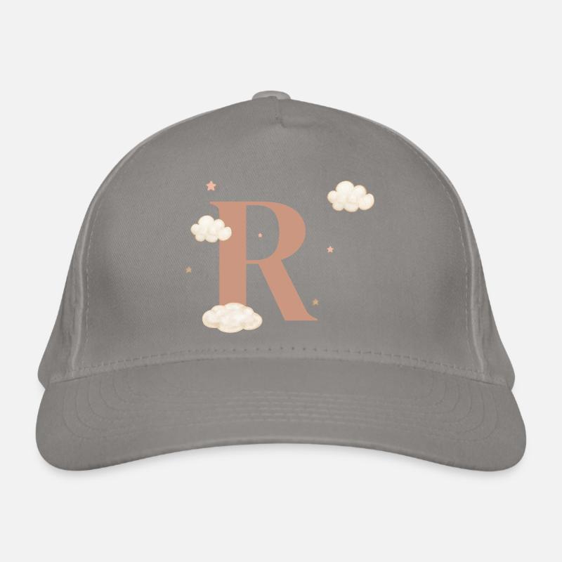 Letter r clouds stars Organic Baseball Cap