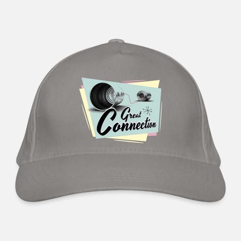 Fifties Great connection phone Organic Baseball Cap