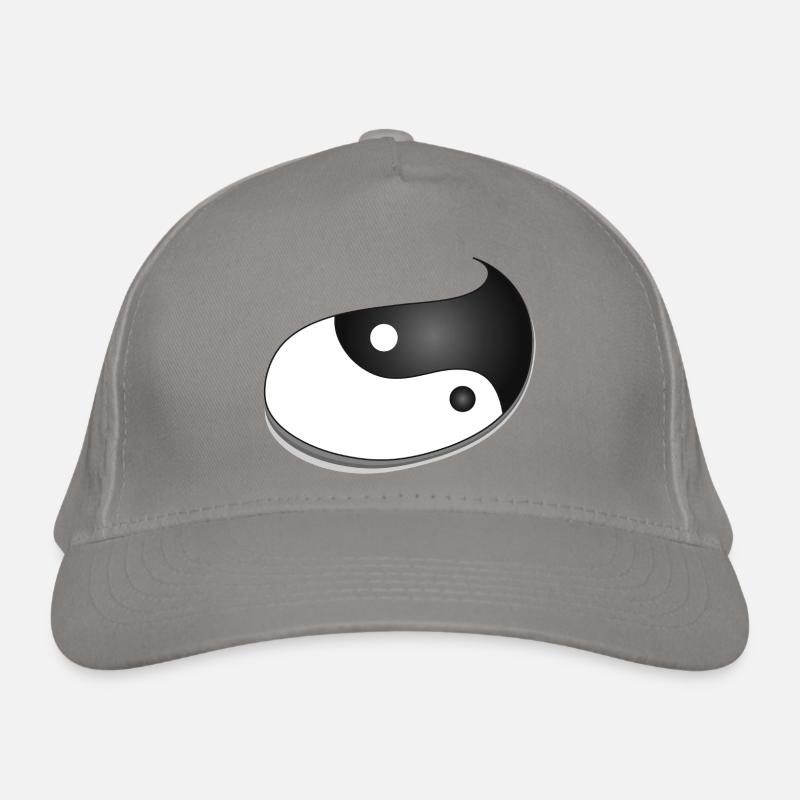 Yin-Yang Symbol in Teardrop Shape – Balance Design Organic Baseball Cap