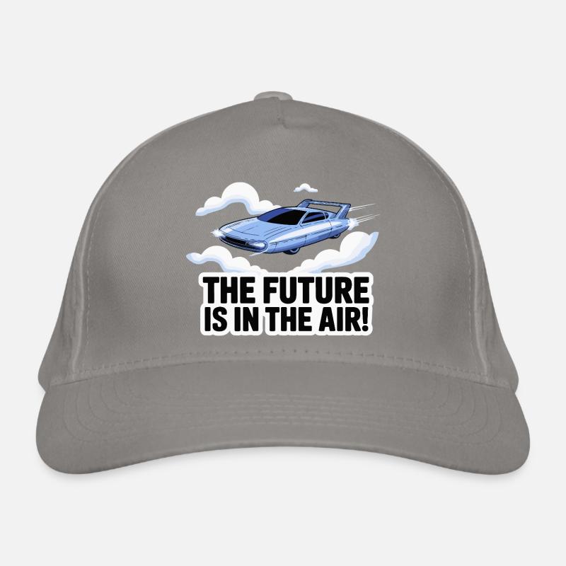 Retro-futuristisches fliegendes Autodesign Bio-Baseballkappe
