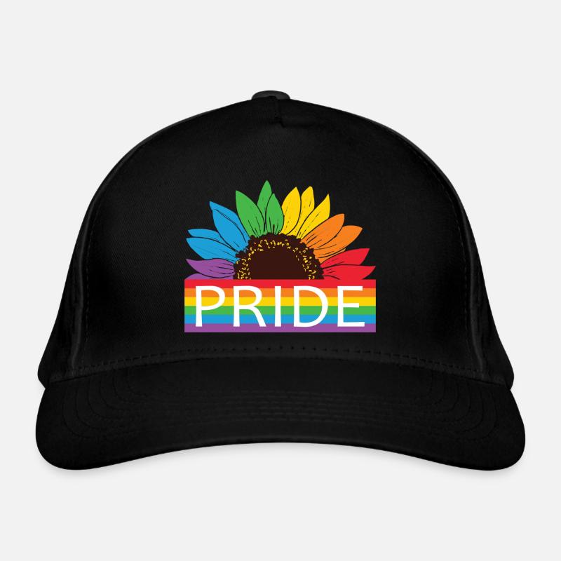 Pride Sonnenblume Rainbow Bio-Baseballkappe