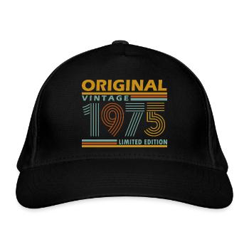 Original Vintage 1975 Limited Edition - Bio-Baseballkappe - Schwarz - Vorne