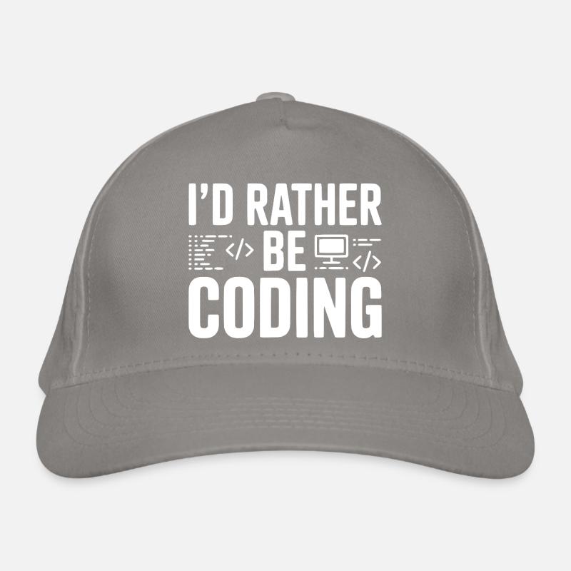 Je préfère coder Casquette classique bio