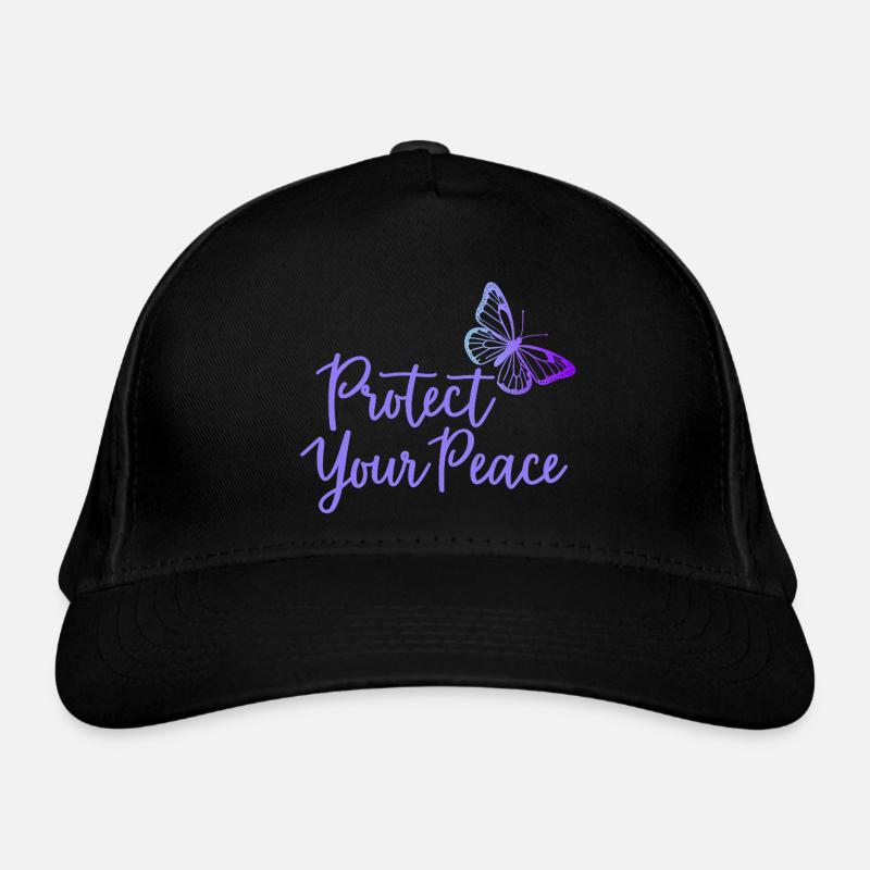 Protégez votre paix papillon paix intérieure Casquette classique bio