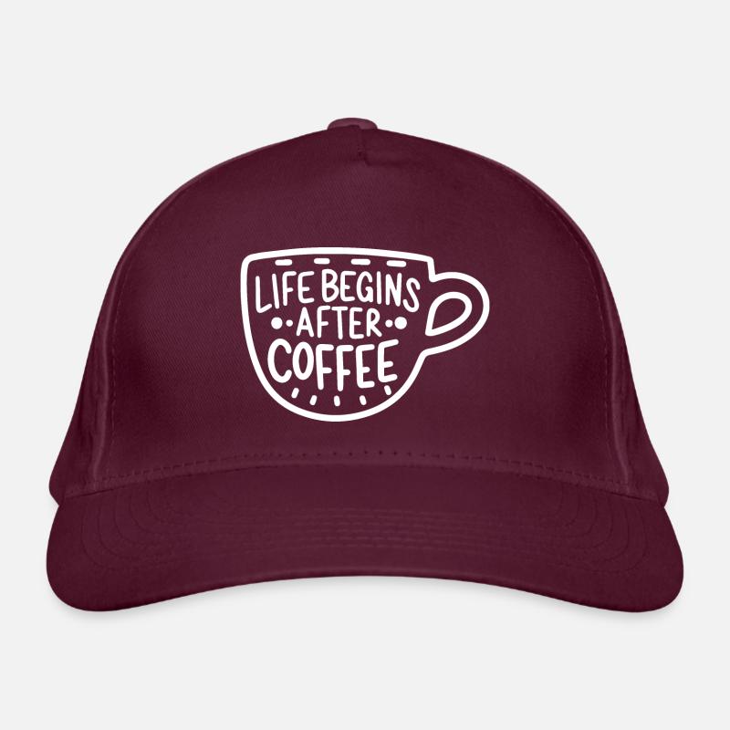 Kaffee Kaffeetasse Spruch Bio-Baseballkappe