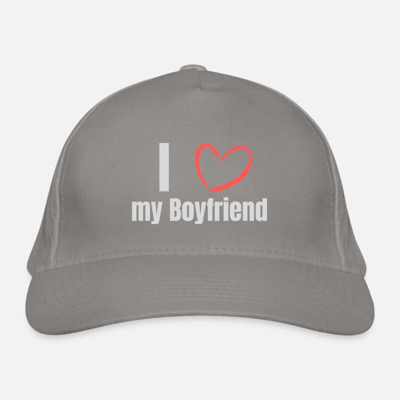 J’aime mon petit ami Casquette classique bio