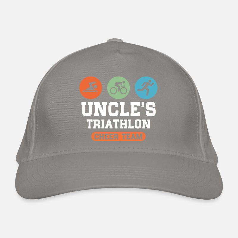 Uncles Triathlon Cheer Team Organic Baseball Cap