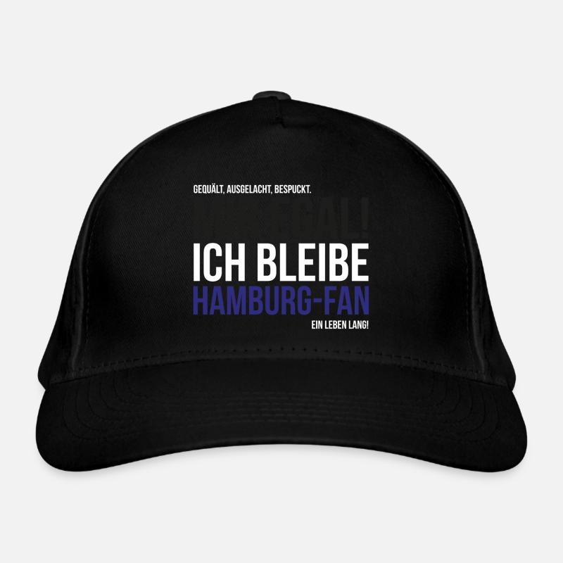Ich bleibe Hamburg-Fan Bio-Baseballkappe