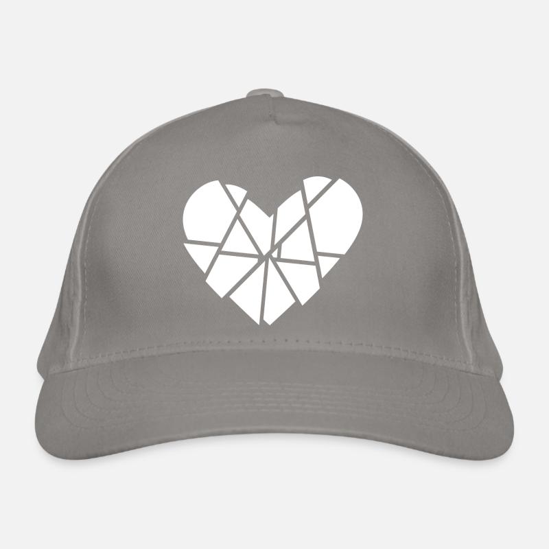 Coeur Brisé Éclats Éclats Anti Saint Valentin Casquette classique bio