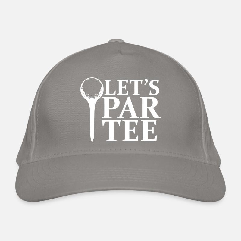 Golf Let's Par Tee lustig Golfspruch Golfer Organic Baseball Cap