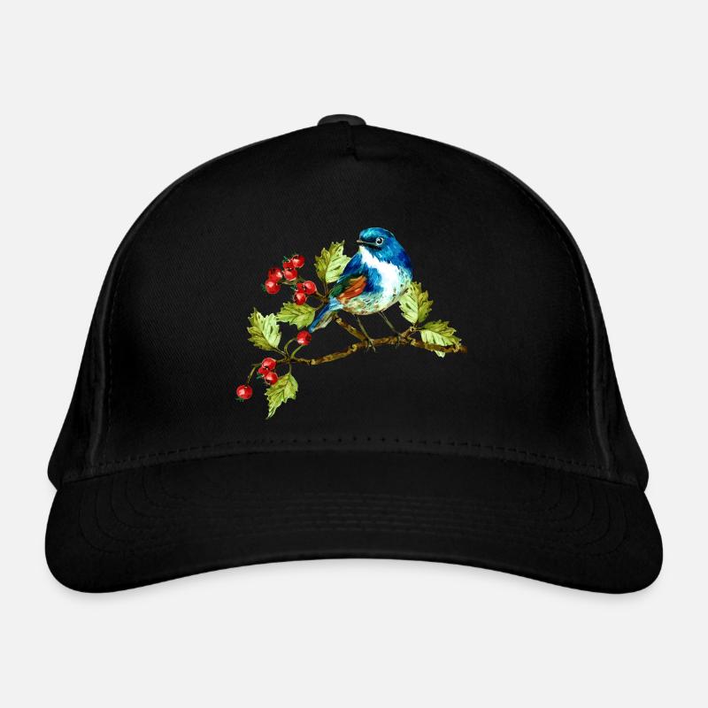 Bunter Vogel Bio-Baseballkappe