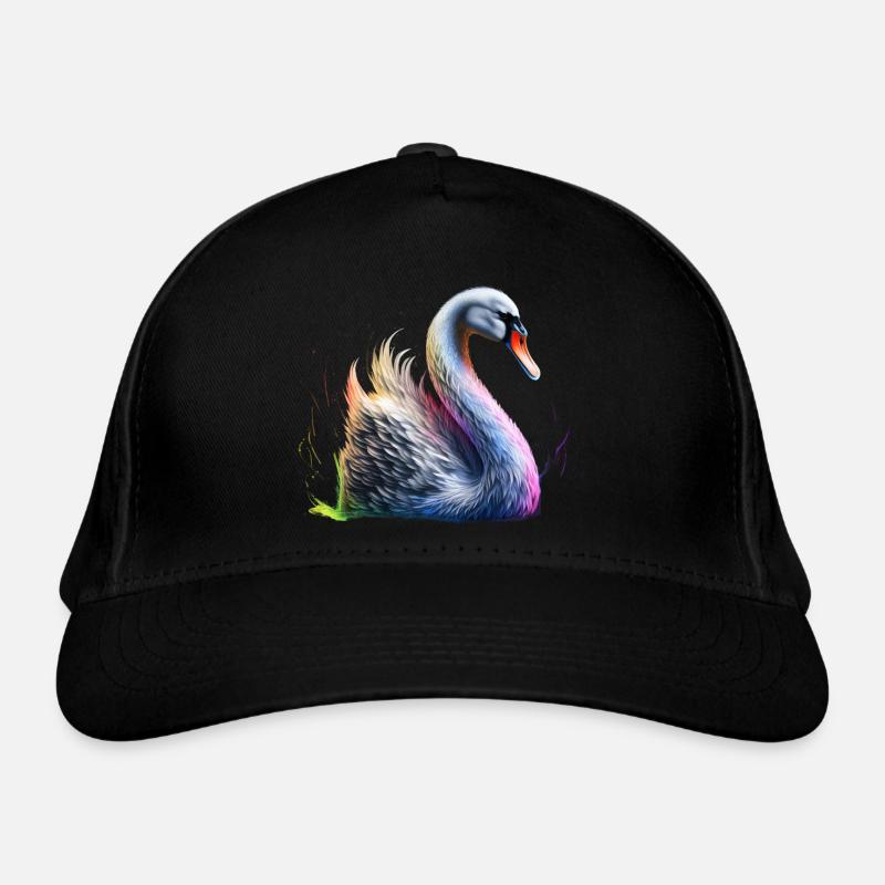 MAJESTÄTISCHER SCHWAN Bio-Baseballkappe