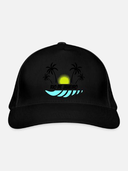 Rio de Janeiro - Casquette classique bio - noir - Devant