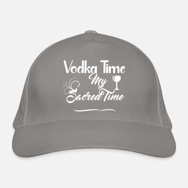 Vodka Time Design - Alkoholisches Getränk Bio-Baseballkappe