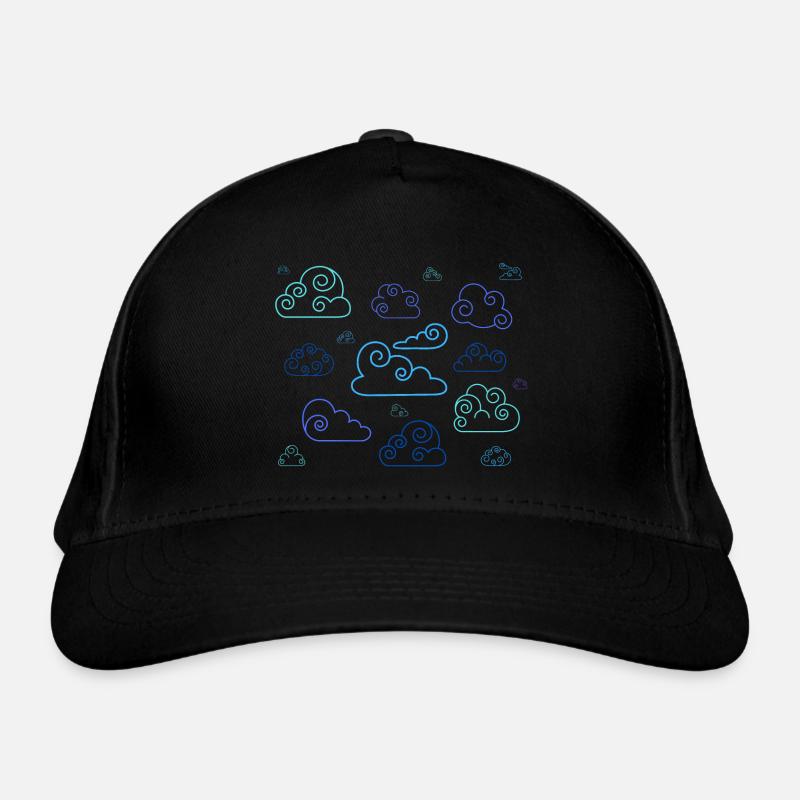 Neon-Spiralwolken Bio-Baseballkappe