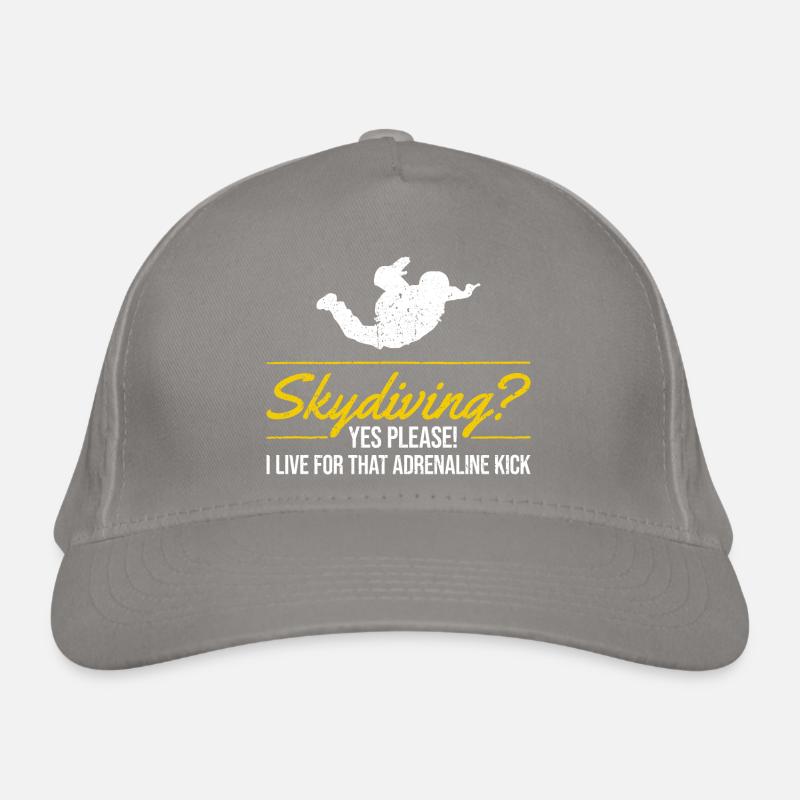 Sky Dive Fever Design. Perfektes Adrenalin-Geschenk Bio-Baseballkappe