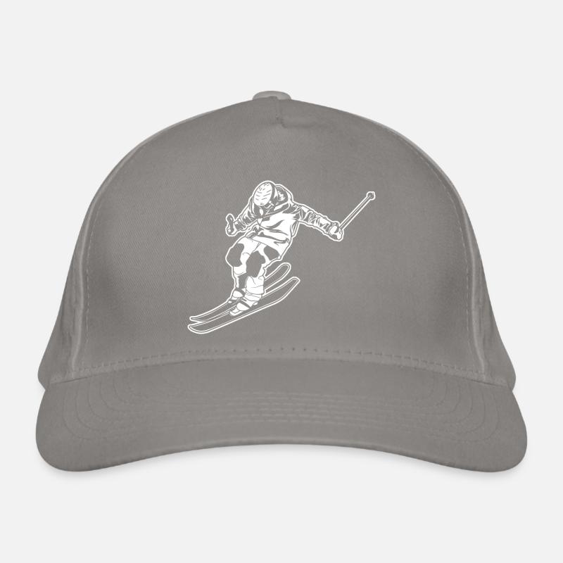 Skiläufer Bio-Baseballkappe