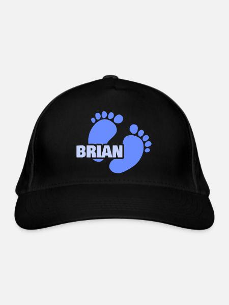 Brian als Geburt - Bio-Baseballkappe - Schwarz - Vorne