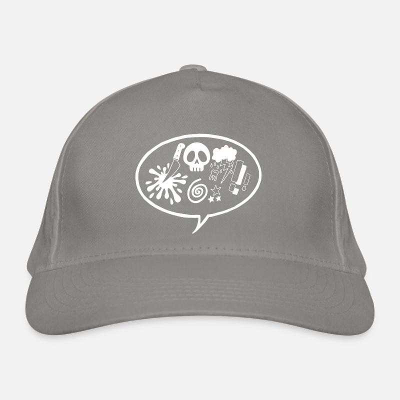 Comic book (white) Organic Baseball Cap