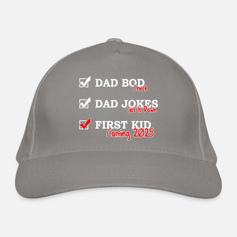 First Time Dad 2025 - Dad bod Dad jokes Casquette classique bio