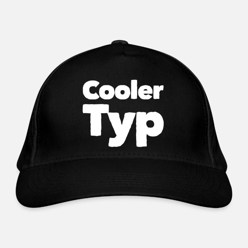 cool guy - Organic Baseball Cap - black