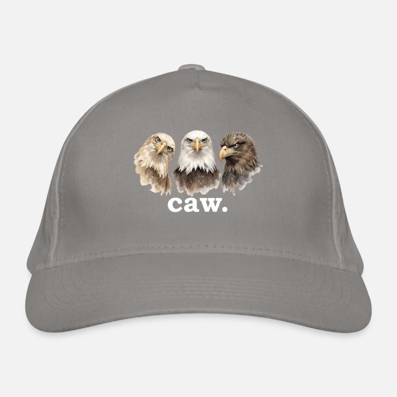eagle croak funny eagle lover funny croak Organic Baseball Cap
