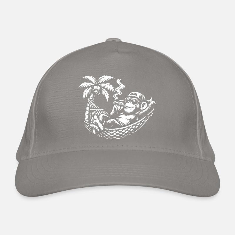 Chill Monkey Hammock Cigar Organic Baseball Cap