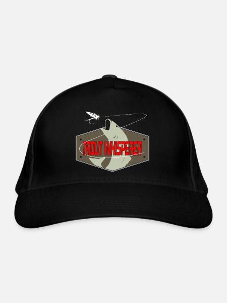 Trout Whisperer - Bio-Baseballkappe - Schwarz